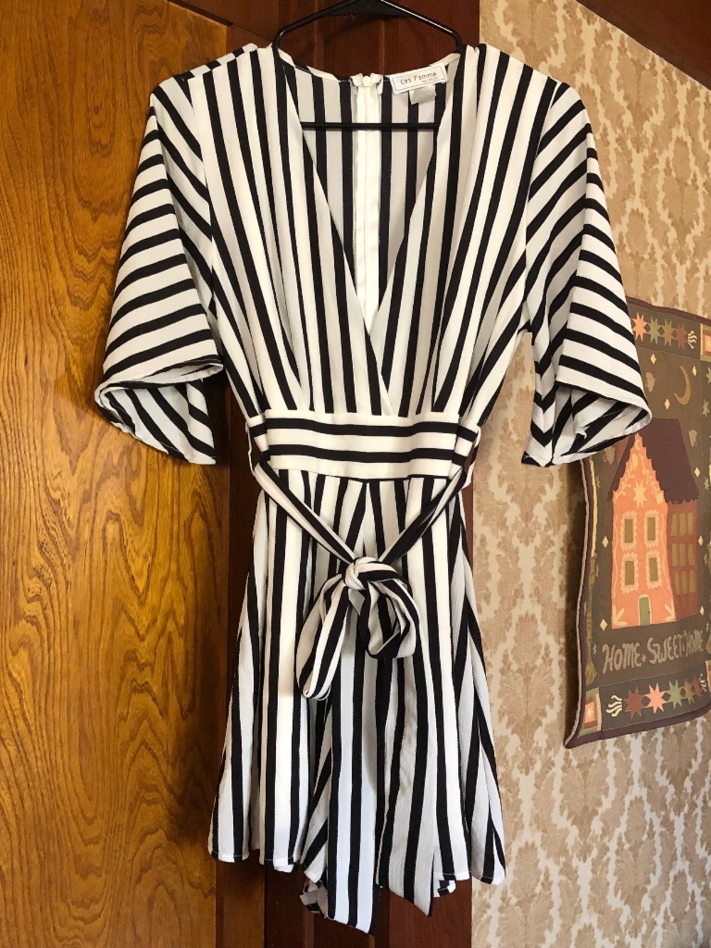 Goth Striped summer pinup girl romper
